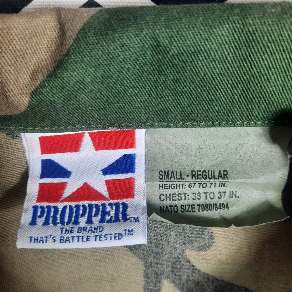 Propper Mens Woodland Camo BDU Field Jacket Special Forces‎ Combat Diver Small